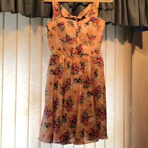 Lauren Conrad pink floral dress